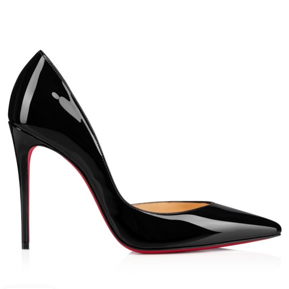 Christian Louboutin Iriza Black 100mm Patent Pump Size 40 (fits like US 10) - Picture 11 of 13